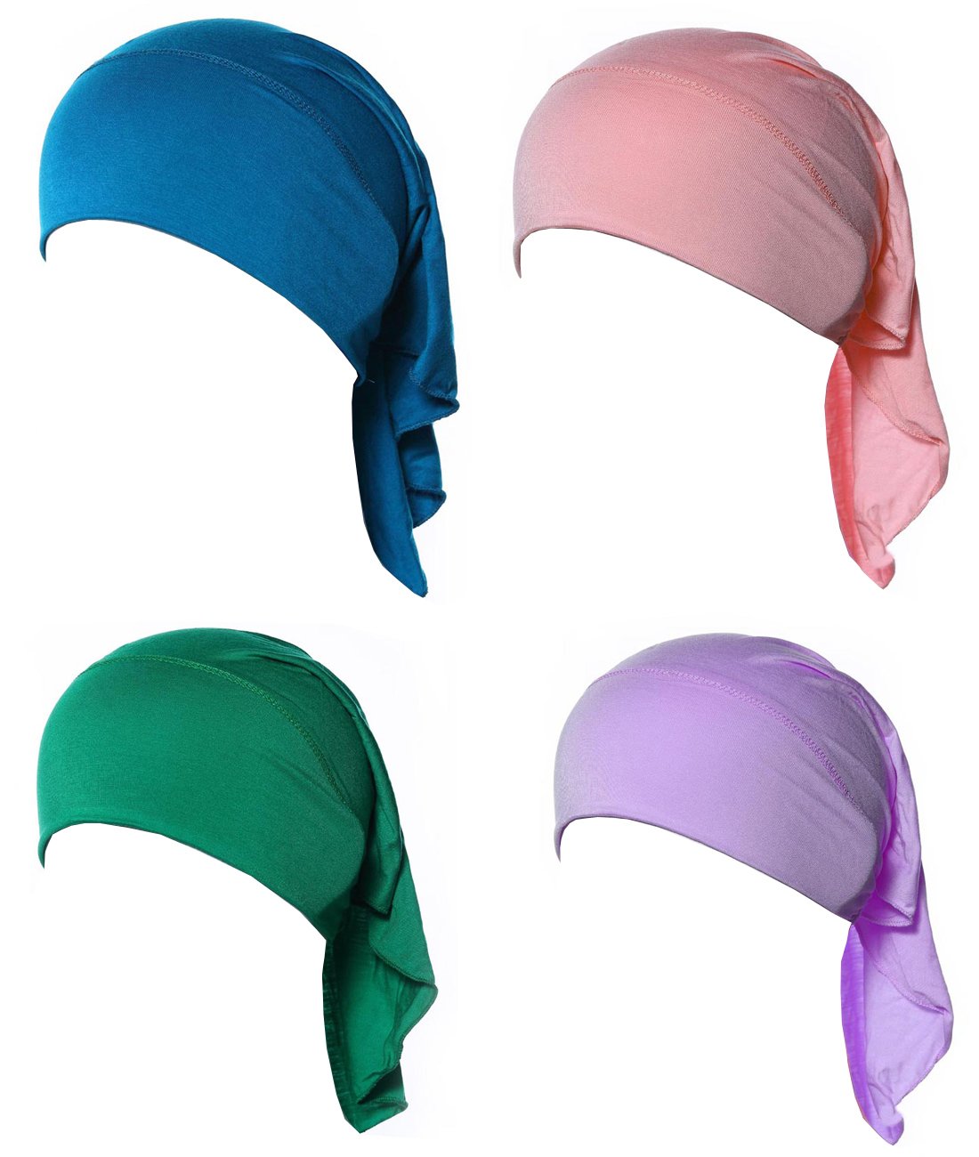 4 X Womens Muslim Mini Inner Hijab Caps Underscarf