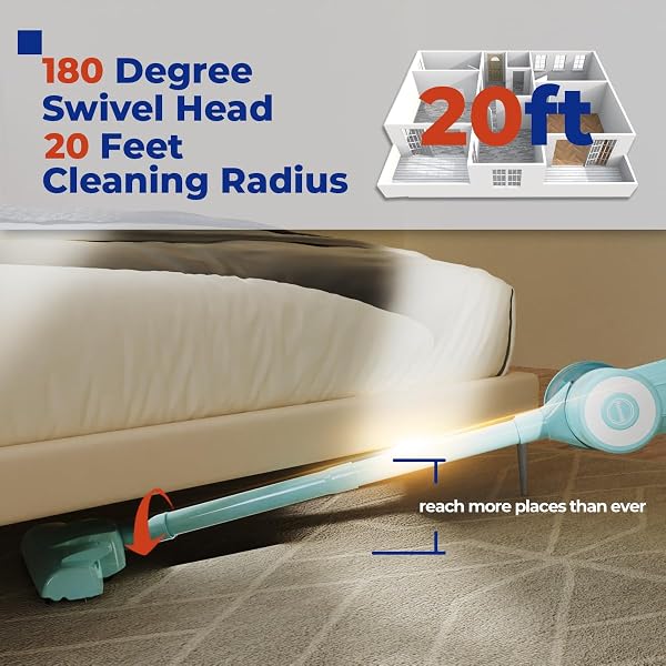 ROOMIE TEC CORDED STICK VACUUM CLEANER – 450W, LIGHTWEIGHT 2 IN 1 HANDHELD WITH POWERFUL SUCTION, BAGLESS HEPA FILTER, LARGE DUST CAPACITY, 20FT CABLE – IDEAL FOR FLOORS, DORM ROOM, & HOME CLEANING