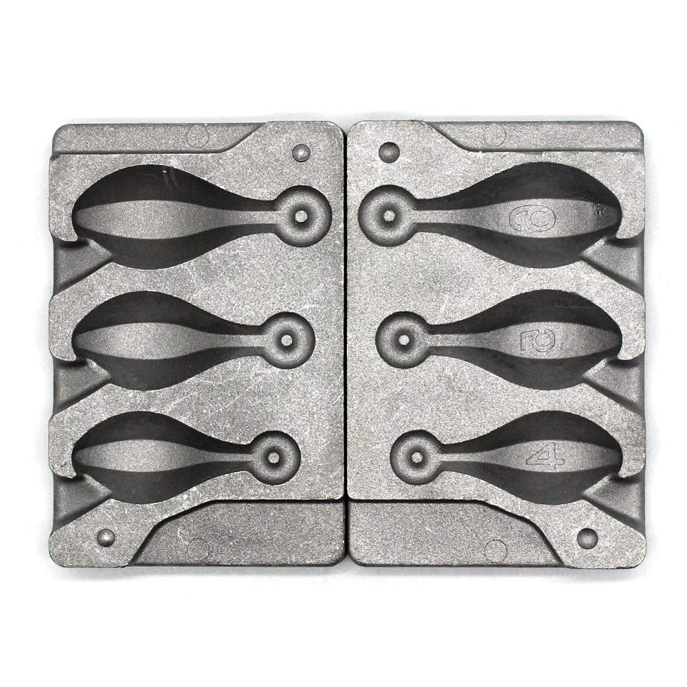 Photo 1 of Dimatteo Bank Sinker Molds with 3 Cavities and 4.5.6-Ounce,Without Handle