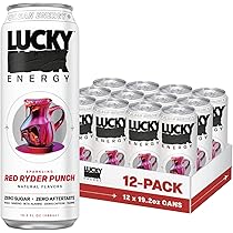 Amazon.com: Lucky Energy Bebidas energéticas sin azúcar