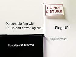 Do Not Disturb Desk Flag with Flag Up Flag Down 360
