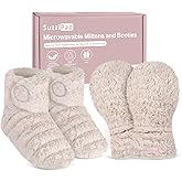 SuzziPad Microwavable Hand Warmers and Heated Booties, Heated Hand Mitts and Feet Warmers for Fatigue and Discomfort, Cold Feet Reliever for Bed, Ideal Choice for Women & Men in Cold Day, L