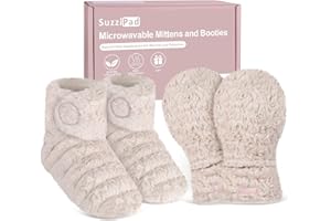 SuzziPad Microwavable Hand Warmers and Heated Booties, Heated Hand Mitts and Feet Warmers for Fatigue and Discomfort, Cold Fe