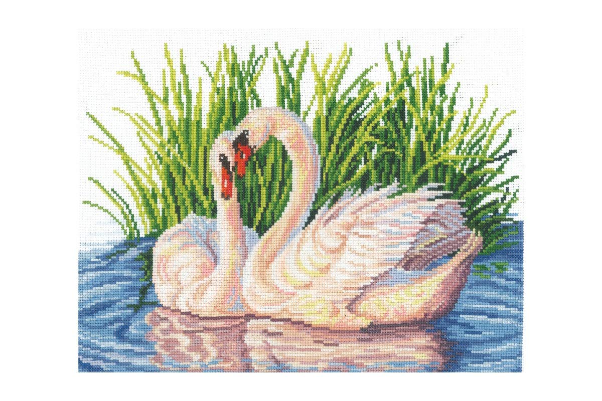 Andriana Cross Stitch Kit - Pair of Swans