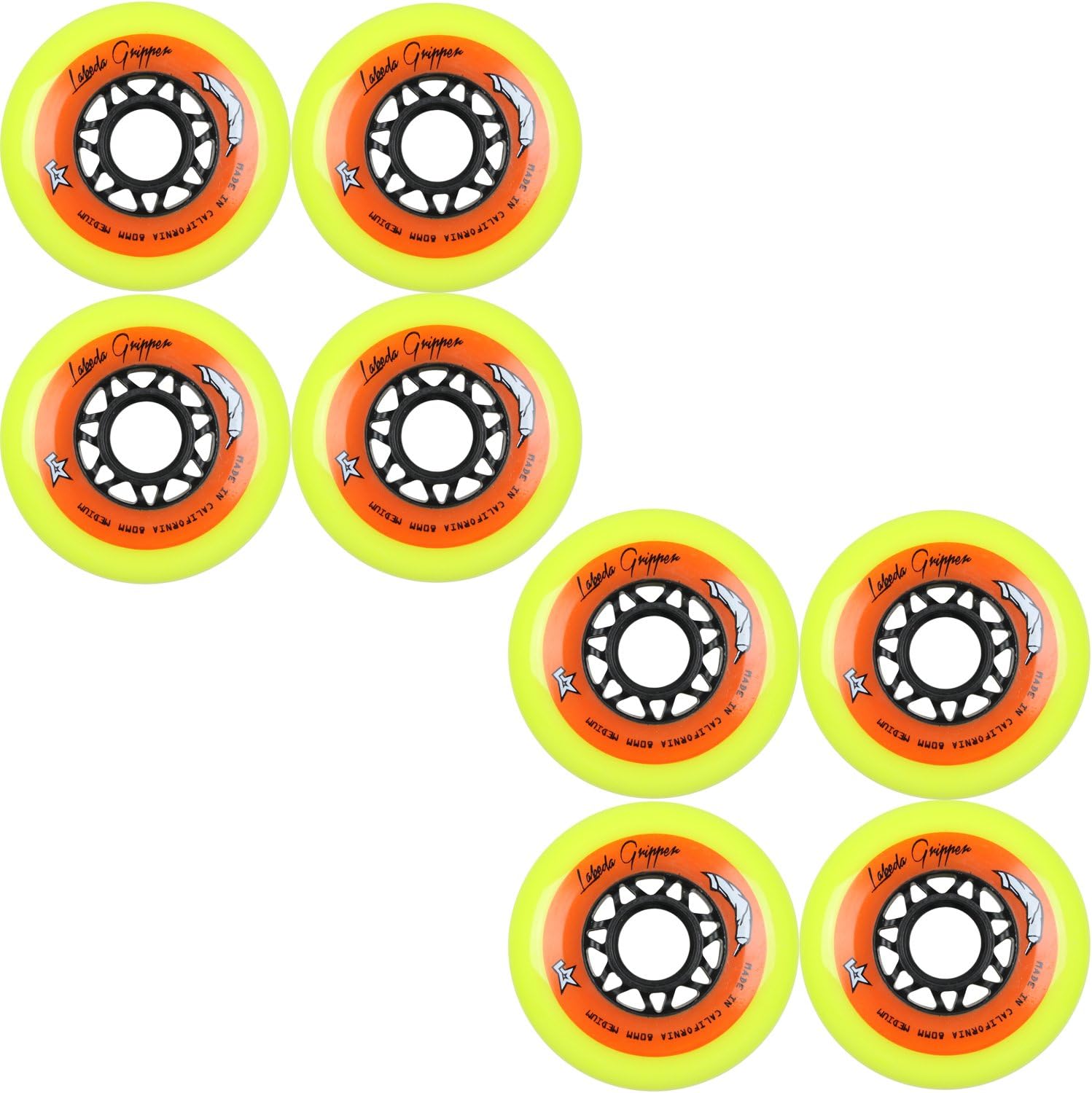 Labeda Wheels Roller Hockey Gripper 80mm Medium 83A 8pk