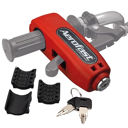 Throttle Motorcycle Locks Anti Theft Handlebar Lock by Loadfast