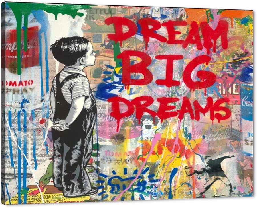 Yatsen Bridge Banksy Wall Art Canvas, Dream