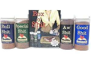 Big Cock Ranch - Box o' Shit Sampler Pack of 4 Different Seasonings (1 each of Bull, Special, Good & AW)