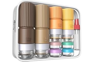 TOCELFFE 18pes Travel Bottles for Toiletries,TSA Approved Silicone Travel Containers for Toiletries,3oz 2oz Leak Proof Refillable Liqus Shampoo And Conditioner Travel Essentials toiletry Bottles