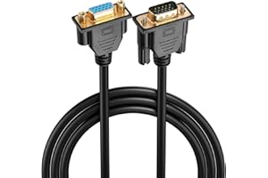 PNGKNYOCN VGA Extension Cable,15 pin 1080P Full HD VGA Male to Female Monitor Video Cable for Computer PC Monitor Laptop TV P