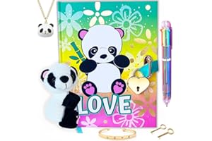 Life is a Doodle Girls Diary with Lock and Key - Panda Diary for Girls Excellent Gratitude & Prayer Daily Journal for Girls with Lock - Our Kids Journal for Girls Created for Self-Expression