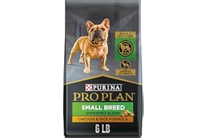 Purina Pro Plan Small Breed Dog Food With Probiotics for Dogs, Shredded Blend Chicken & Rice Formula - 6 lb. Bag