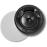 Polk Audio Vanishing Series 80 F/X-LS in-Ceiling Surround Sound Speakers (Pair), 8" Dynamic Balance Driver & (2) 0.75" Ring-Radiator Tweeter, Dual-Port Bandpass Enclosure, Rotating Cam System, Black