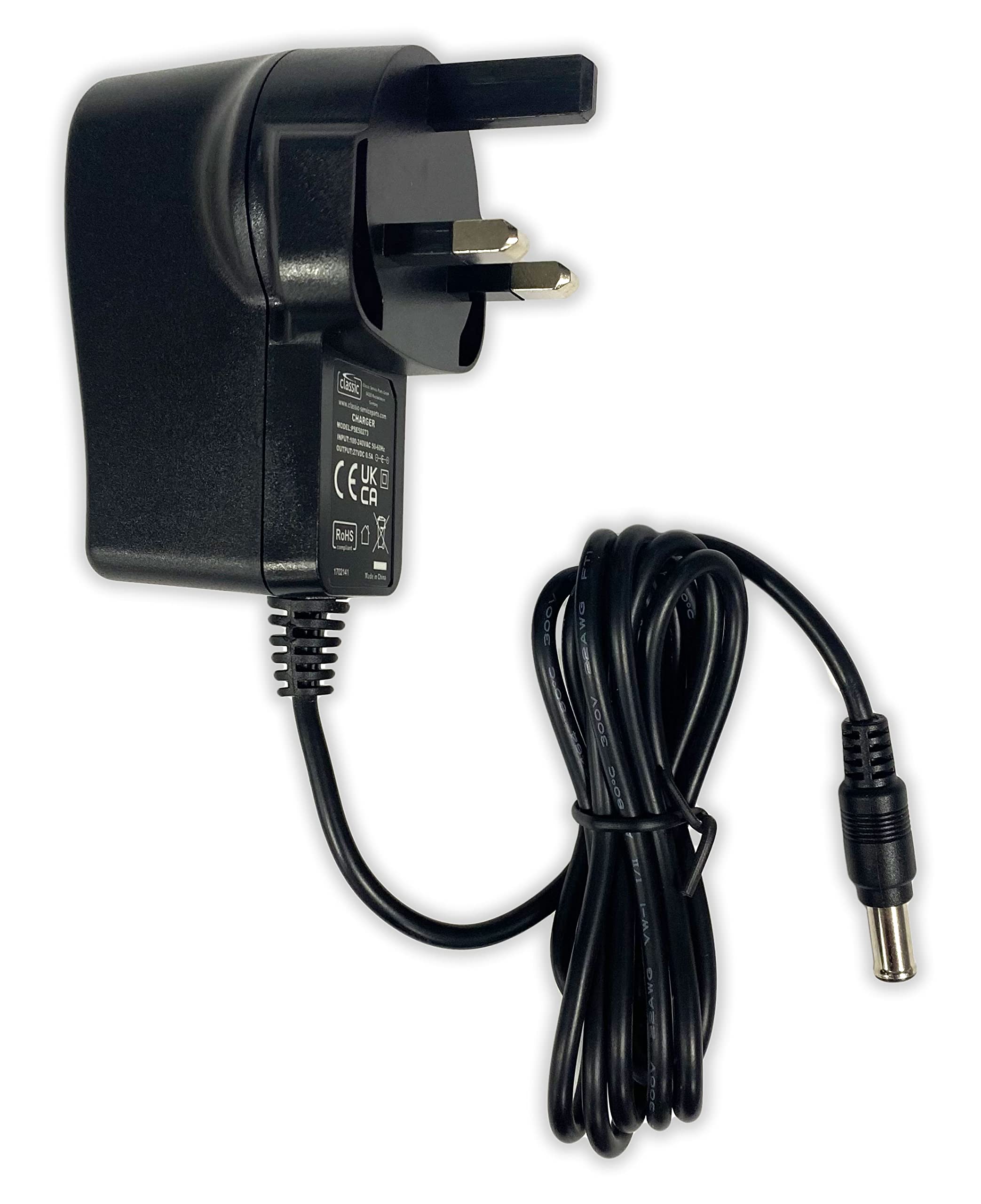Classic Replacement Charger for GTECH CH01 (for various AIRRAM, GRASS TRIMMER and HEDGE TRIMMER models)