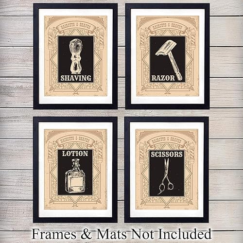 Amazon Com Vintage Barber Shop Wall Decor For Bathroom Bath Or