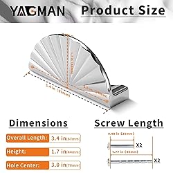 Yagman 5 Pack 3 Inch (76mm) Polished Chrome Cabinet