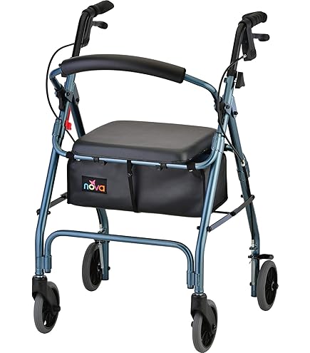 Amazon.com: NOVA Zoom 22 Rollator Walker for Seniors, Rolling