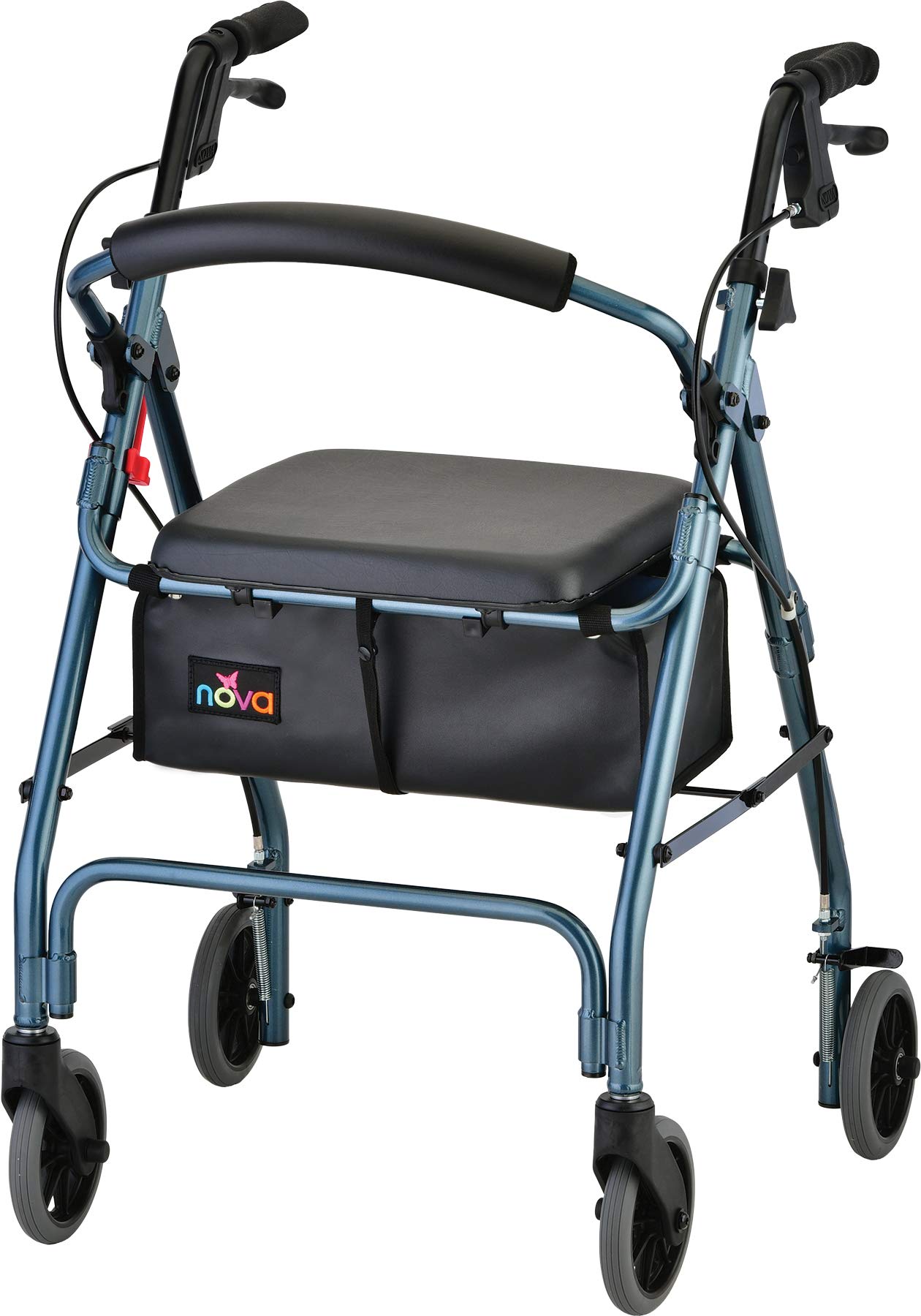 NOVA GetGo Classic Rollator Walker (Standard Size), Rolling Walker for