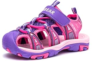 BODATU Boys' and Girls' Summer Outdoor Beach Sports Closed-Toe Sandals