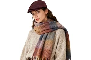 Clakllie Cotton Newsboy Cap Lightweight Short Brim Golf Flat Cap for Men Vintage Ivy Irish Hat Classic Gatsby Driving Beret