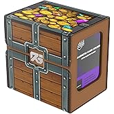 Realm Guard (Treasure Chest) 100% Hand-Drawn TCG/MTG 100+ Card Window Deck Box With Storage