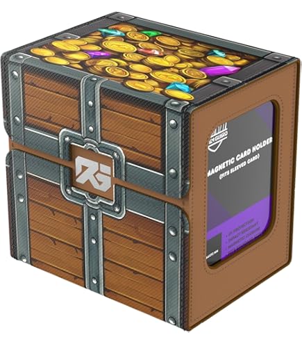 Amazon.com: Stratagem Commander's Cache Giant Deck Box with Divider - Holds  120+ Double Sleeved EDH Trading Cards | TCG Pro Plastic Deck Protector &  Storage Accessory