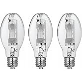 Bluex Bulbs (3 Pack MH400/U/MOG 400W Metal Halide Bulb Mogul Base (E39) - ED28 Clear M59/E HID Lamp 36000 Lumens