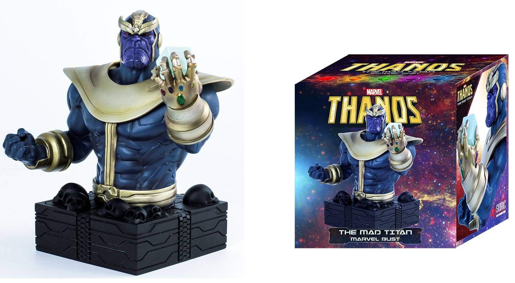 Semic Distibution 16cm Thanos The Mad Titan Mini Bust