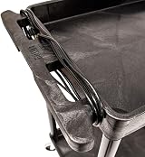 Luxor H.Wilson STC111-B 3-Shelf Tub Cart, 300 lbs Capacity, USA Made view 2