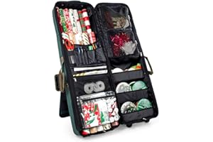 TreeKeeper [Gift Bag Wrap and Craft Organization and Storage] - for All Your Tissue Paper Gift Wrap and Crafting Accessories | Holds 14 (40-Inch) Rolls of Wrapping Paper, 6 XL Ribbon Rolls, and More