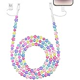 VOFUOE USB C Cable for iPhone 17 Charging Cord [MFi Certified] 4 in 1 Multi Fast Charging Cable Stars Beads Charging Cord Extra Long 6.6FT Girls for iPhone 16, for Galaxy S25 & Most Devices-Colorful