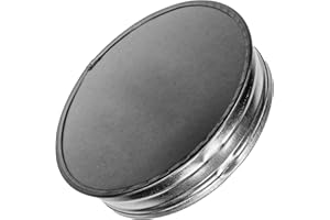 ECOPRO VENT 6” Inch Duct End Cap - Galvanized Steel Round Vent Cover for Outdoor and Indoor Use – Pipe Cover – Steel Plug for Dryer Ducts and Pipes – End Cap for HVAC Systems