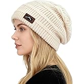 ZOORON Slouchy Beanies Hats for Men Women Cable Knit Winter Hats Chunky Beanie Skull Warm Cap