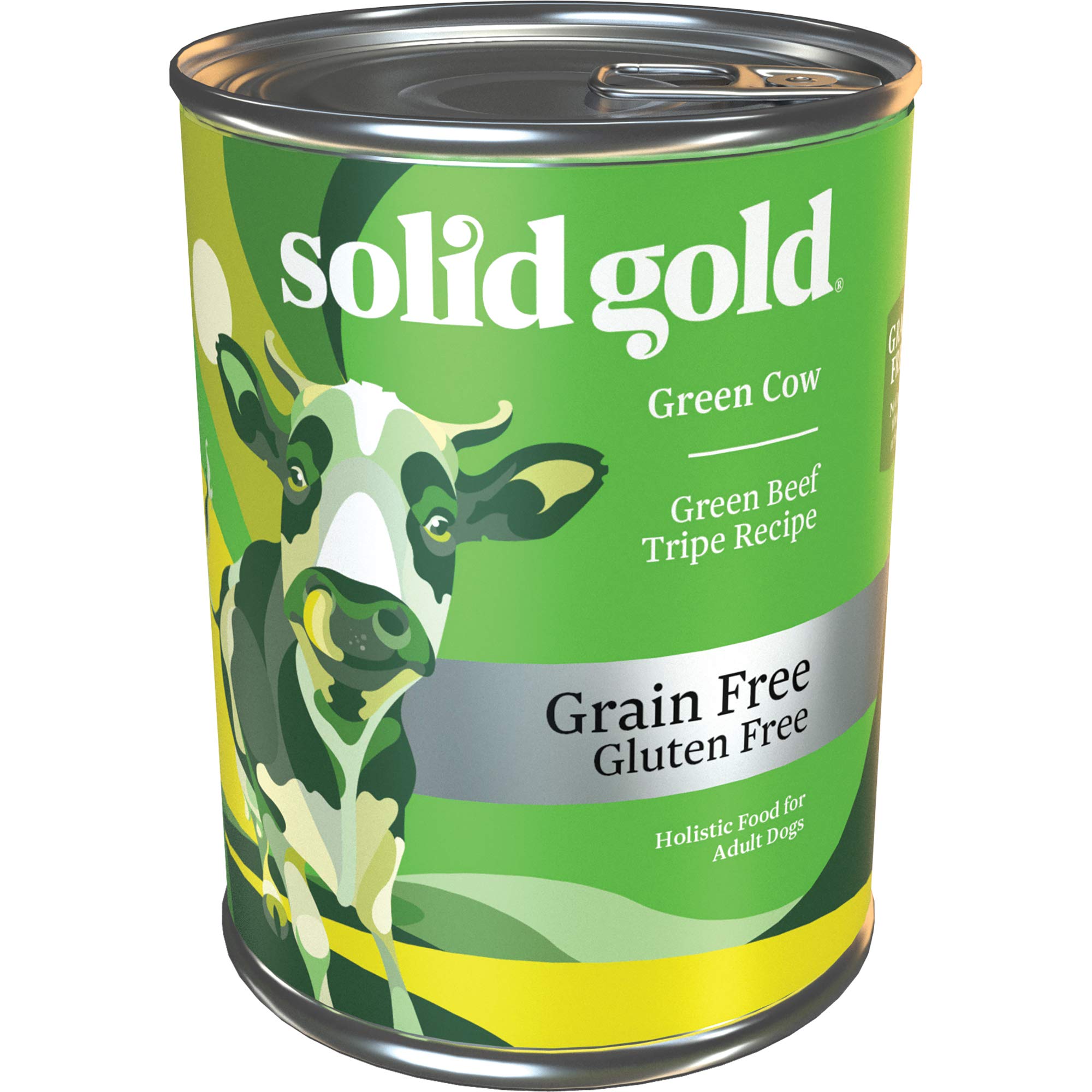 Solid Gold - Green Cow Beef Tripe &amp; Broth - Natural Wet Canned Dog Food for Sensitive Stomachs &amp; Picky Eaters - Grain Free Meal or Topper