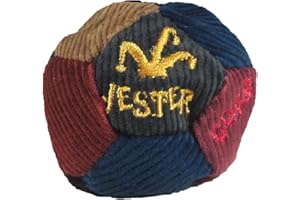Justchee Multicolor Corduroy Hacky Sack - 2.25 Inches, 12 Panels, Sand Filled