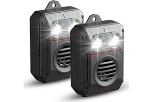 X-OCTENOL Ultrasonic Mice Repeller for Car Electronic Mouse Repeller Squrriel Deterrent Waterproof Under Hood Rodent Control Rat Repellent with Flashing Lights and Magnet for Indoors and Outdoors