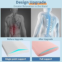 Lumbar Support Pillow for Bed Relief Back