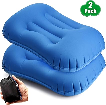 Amazon Com Tobwolf 2pcs Travel Inflatable Pillow Comfortable