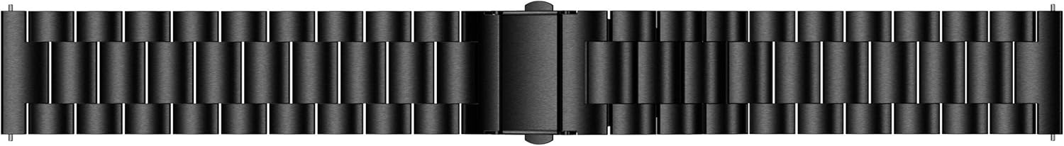 Angersi Band compatible with Galaxy Watch3,22mmThree Beads Stainless Steel Solid Wrist Bands Metal Bracelet Sets Replacement Strap compatible with Samsung Galaxy Watch3 45mm Smart Fitness Watch - Image 5
