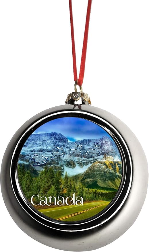 Louise snowflake pewter banff ornament lake christmas Amazon.com: Jacks Outlet Santa Klaus and Sleigh Riding Over Banff