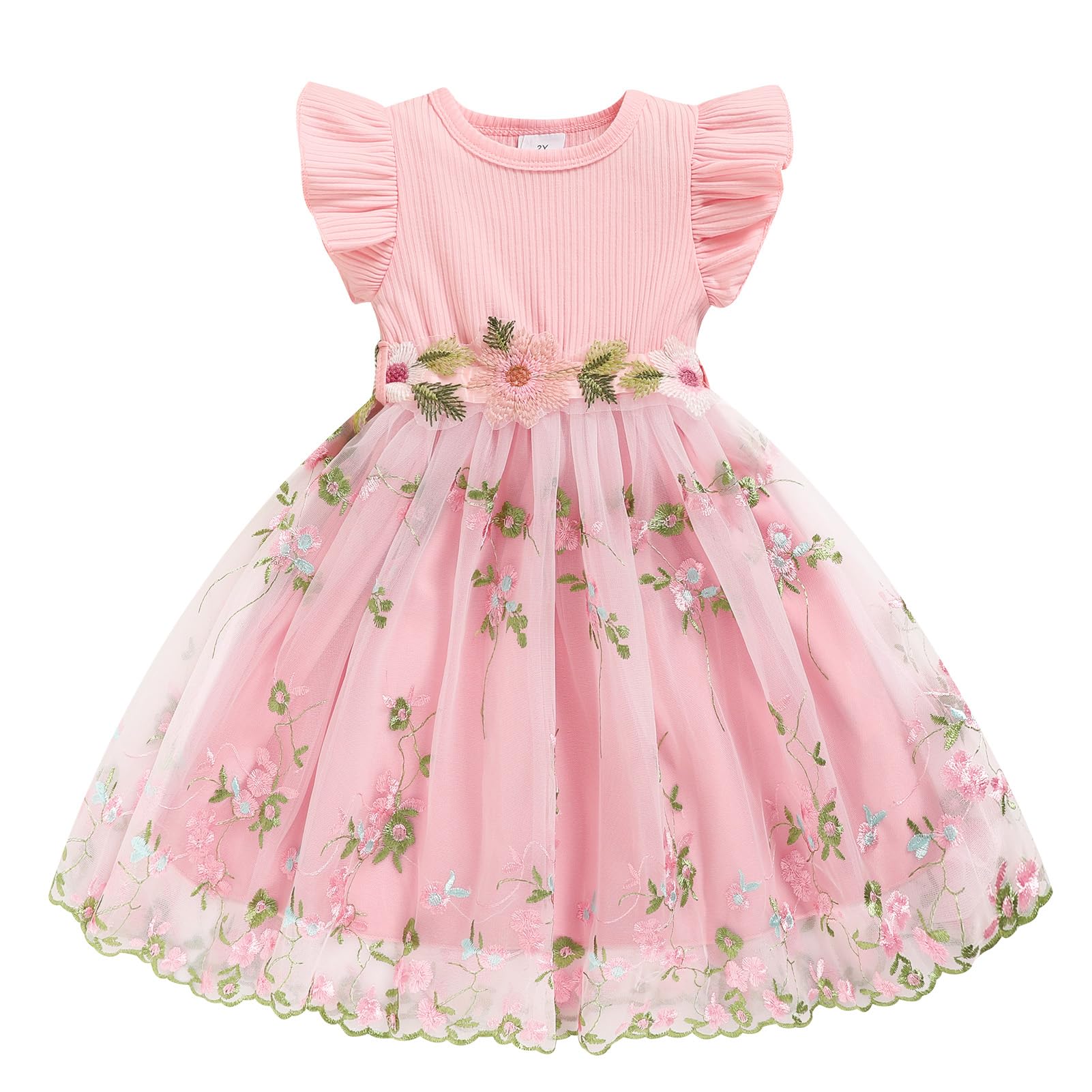 Sinhoon Toddler Girl Tulle Dress Summer Ruffle