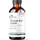 Designs for Health Vitamin B6 Liquid - 50mg B6 with Magnesium Chelate + Zinc Supplement - Absorbs Easily + Great Tasting Raspberry Flavor (24 Servings / 4 Fl Oz)