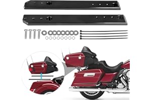Sresk Trikes Tri Glide Tour Pack Relocator Kit Adjustable 1''-3'' Extend Trunk Luggage Plate Rack for 2009-2014 Harley Touring Road King Electra Street Glide Detachable
