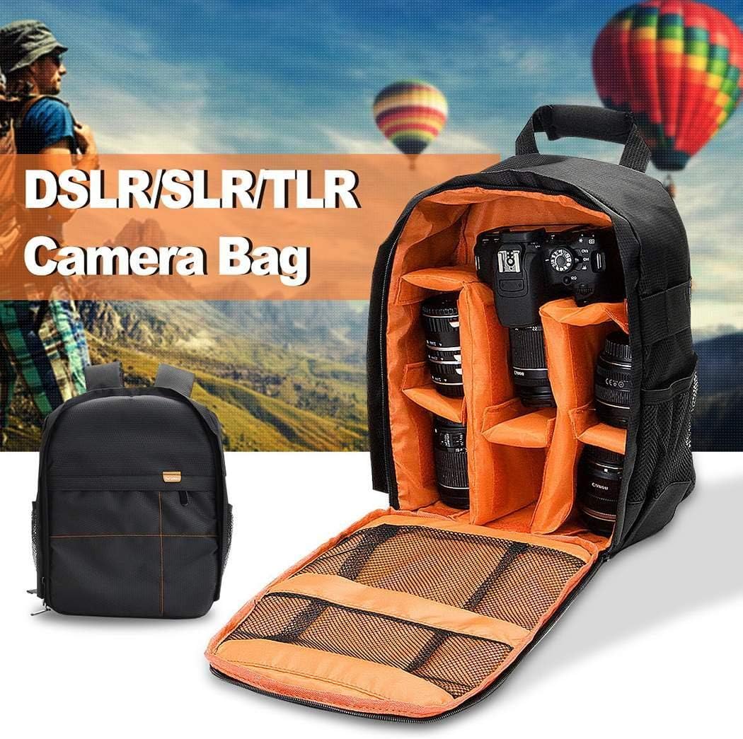 Kindsells Waterproof Camera Bag Backpack Shoulder Case for DSLR SLR Camera Cases