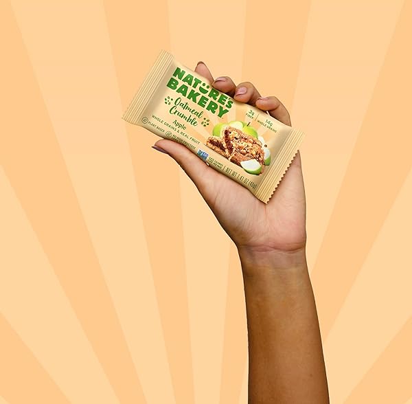 NATURE’S BAKERY OATMEAL CRUMBLE APPLE BARS, 1.41 OZ, 6 CT