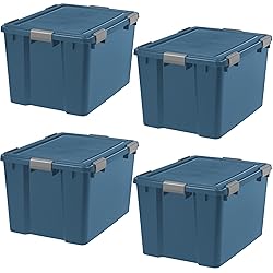 IRIS USA WeatherPro 74 Qt Eco-Friendly Storage Bins