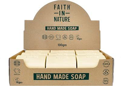 Faith In Nature Grapefruit Hand Soap Bar Box Set 18 x 100g Vegan Cruelty Free