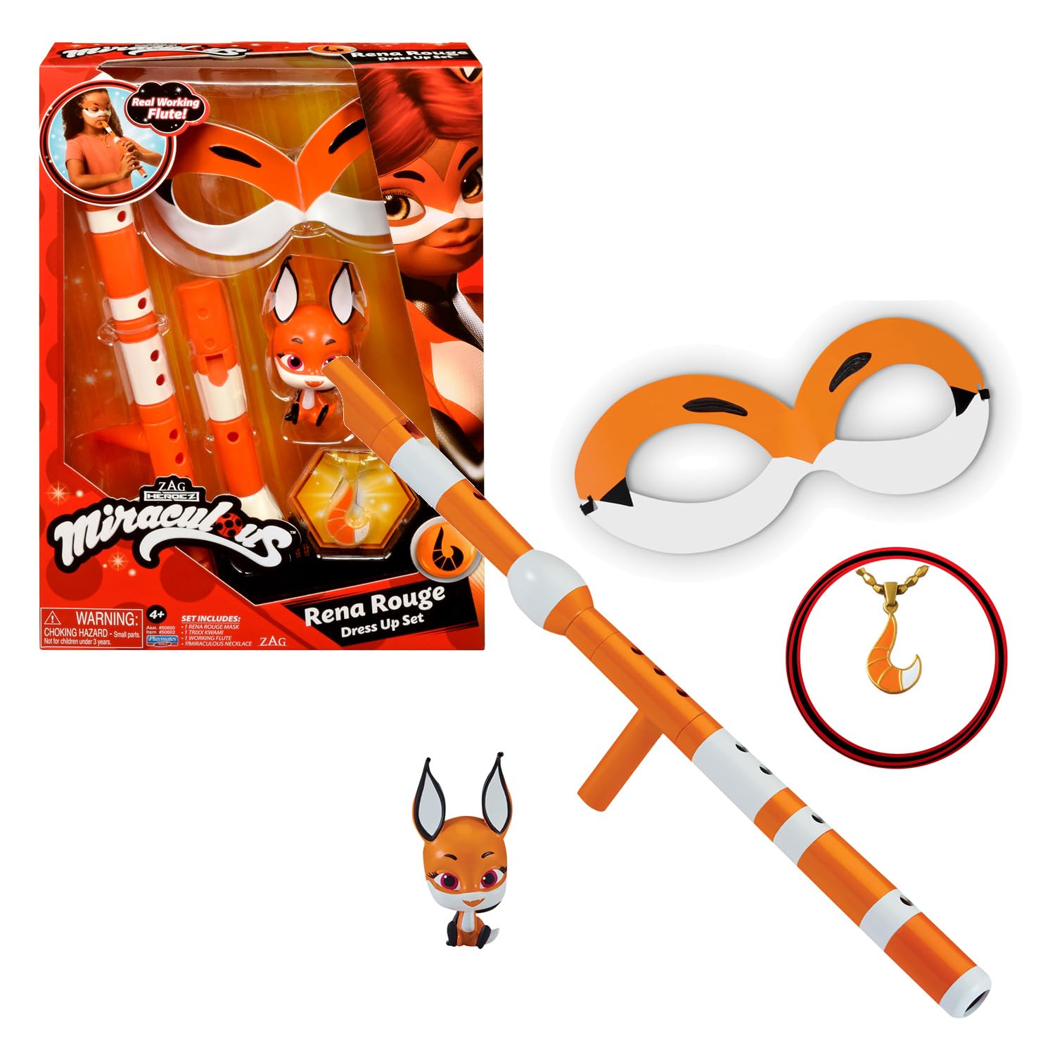 Miraculous: Tales Of Ladybug And Cat Noir Rena Rouge Role Play Set Rena Rouge Costume Kids Fancy Dress Set Mask And Accessories Ladybug Superhero Costumes For Girls And Boys