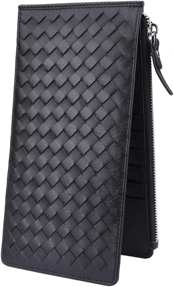 Wallets Women for Cards - CashNox RFID Blocking Bifold Multi Card Case Wallet with Zipper Pocket