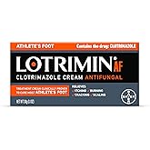 Lotrimin AF Cream: Athlete's Foot 1% Clotrimazole Antifungal Treatment, Clinically Proven Effective, 1.1 Ounce (New Look)